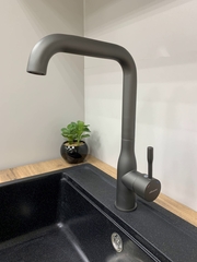 Cмеситель для кухни цвет графит с поворотным изливом Accoona A4490AT-3