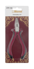 "Micron" Тонкогубцы 4.5" HTP-102 металл в блистере
