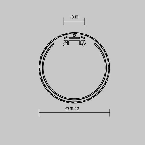 Комплект заглушек Maytoni (для профиля D60) 2 шт., ALM-D60-EC 642082