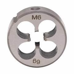 Плашка М 6,0х1,0 DINEN22568 CrV 6g 20х7мм H-Tools 210060HT