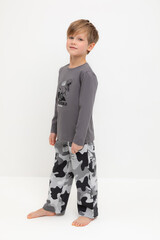пижама  для мальчика  К 1600/железо,камуфляж с динозаврами