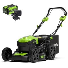 Газонокосилка Greenworks GD40LM46SPK8 40V (46 см) самоходная аккумуляторная, с АКБ 8 А/ч и ЗУ