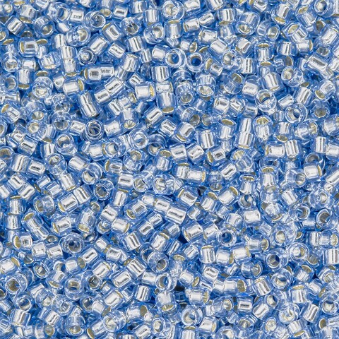 Японский бисер TOHO Treasure (№33), с внутренним серебрением, прозрачный