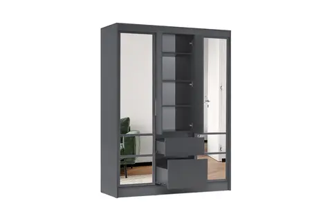 Шкаф-купе Симпл ШКК-06 графит