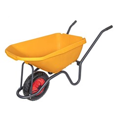 66-9-171 Тачка строительная одноколесная пластмассовый кузов, грузоподъемность 150кг, объем 110л Yard