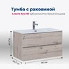 Aquanet 306166 Тумба с раковиной Алвита new 90 2 ящ. цв.дуб веллингтон белый (306166)