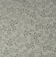 Атлас жаккард "Моар" веточки, 100 г/м2, ш. 150 см, св. серый