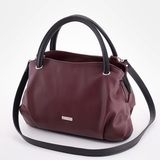 Сумка Саломея 278 наппа бордо + черный