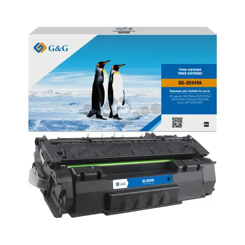 Картридж G&G, аналог HP Q5949A Canon CRG308, CRG708, CRG508 2.5k с чипом
