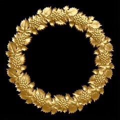 Силиконовый молд рамка Виноградная лоза большая