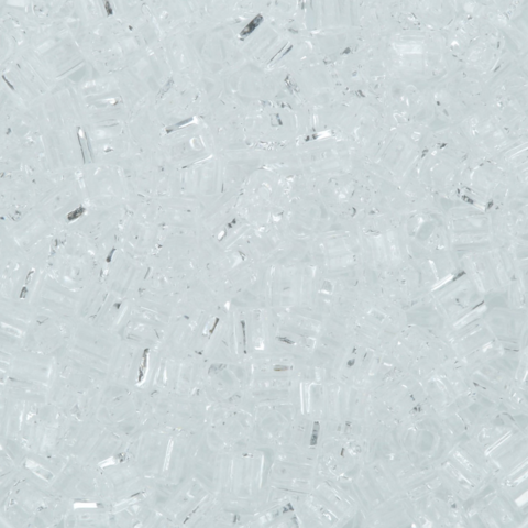 Бисер TOHO, CUBE, цвет прозрачный (0001), размер 1.5мм,  5 грамм