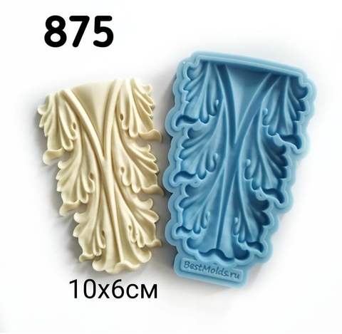 Молд Накладка 10х6см, Арт.PO-0875, силикон