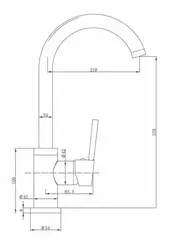 Смеситель Emar ЕС-3004 хром