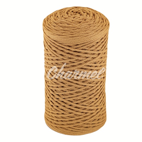 Gold polyester cord 2 mm