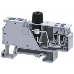 Клемма вход 0.2-10mm2/ 2 выхода 0.2-2.5мм2/10A/1000V / под вертикальный предохранитель