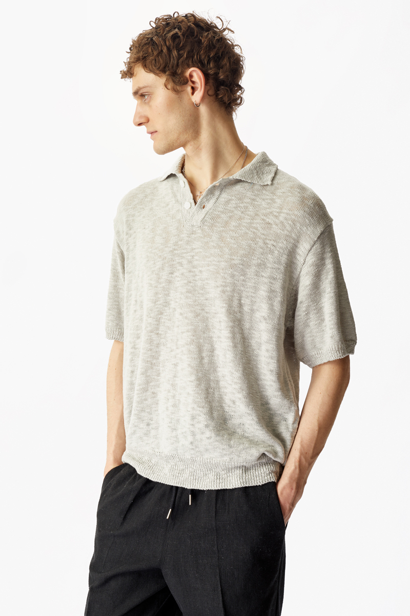 Серая футболка-поло The Puh