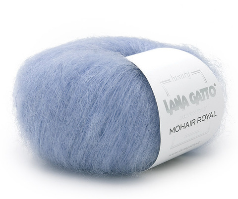 Пряжа Lana Gatto Mohair Royal 2119 голубой