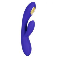 Фиолетовый вибратор с функцией электростимуляции Intimate E-Stimulator Dual Wand - 21,5 см. - 