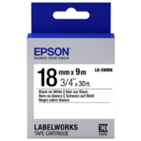 655006 Картридж EPSON с лентой LK-5WBN (лента стандартная 18мм, Бел./Черн.)