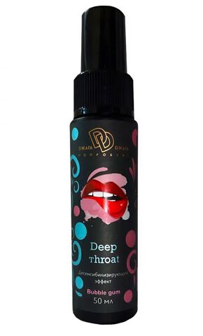 Спрей для горла Deep Throat с десенсибилизирующим эффектом и вкусом бабл-гам - 50 мл. - БиоМед BMN-0116