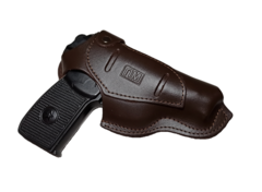 Кобура для ПМ поясная, на клипсе, коричневая