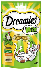 Dreamies лакомство для кошек (курица+мята) 60 г