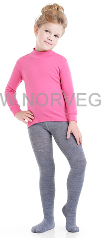 Колготки из шерсти мериноса Norveg Wool Grey Melange детские