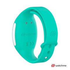 Розовый вибратор для пар с зеленым пультом-часами Weatwatch Dual Pleasure Vibe - 