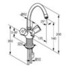 Смеситель для раковины DN 8 Kludi Standard 210600515