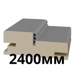 Дверная коробка телескопическая 80х30х2400мм экошпон Серый