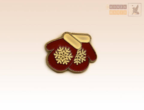 значок Варежки