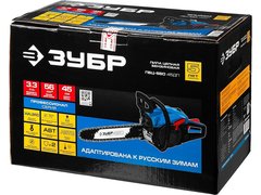 ЗУБР 56 см3, 45 см, бензопила, Профессионал (ПБЦ-560 45ДП)