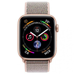 Смарт часы APPLE Watch Series 4 GPS 44mm Gold Aluminium Case with Pink Sand Sport Loop