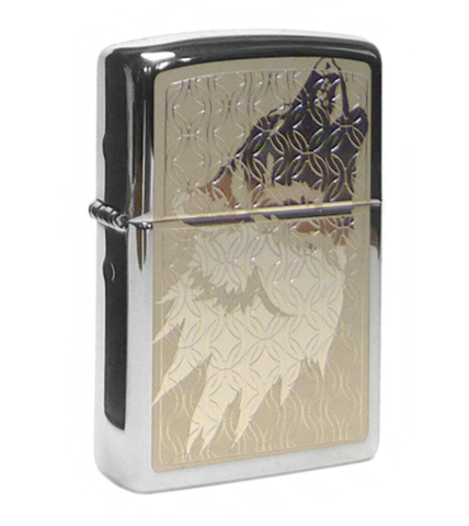 Зажигалка Zippo, латунь/сталь, серебристая, с покрытием High Polish Chrome 36х12х56 мм (250 Hidden) | Wenger-Victorinox.Ru