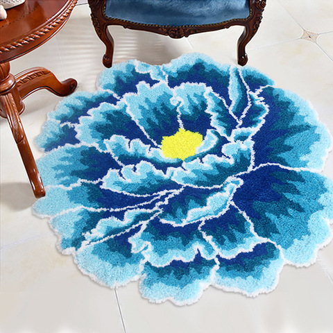 Коврик для ванной 60х60 Carnation Home Fashions Peony Flower Blue FLW60BLU