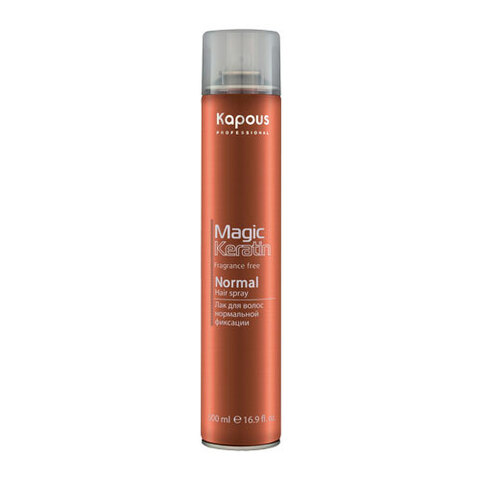 Kapous Magic Keratin Normal Hair Spray - Лак для волос нормальной фиксации