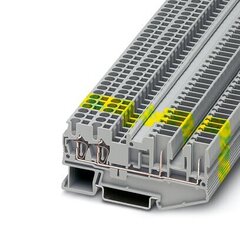 ST 2,5-QUATTRO/2P-PE-Заземляющий клеммный модуль с пружинными зажимами
