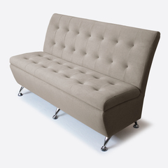 NEW! Диван прямой "Форма" Dream Beige (серо-бежевый) с декоративной прошивкой 140 см