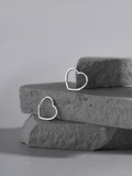 Серьги Открытое сердце