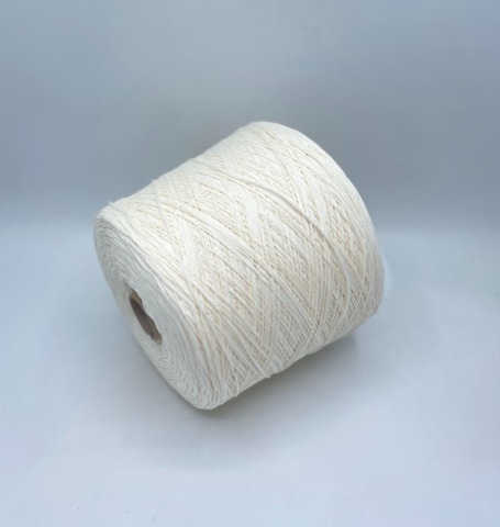 Бобинная пряжа (пр.Италия), art.Cotone, 350м/100 гр. 100%Хлопок, цвет-Птичье молоко , арт.34819