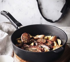 Сковорода Gastrolux индукционная 24 см со съемной ручкой, высокая