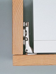 Петля Salice 94 град. для холодильника с пружиной, slide-on, под саморез. Ответная планка крест под саморез, Н=0 мм. FGV