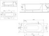 Am.Pm W85A-170-070W-P  Панель фронтальная  (универсальная) для ванн Joy/Spirit. 170 см. шт