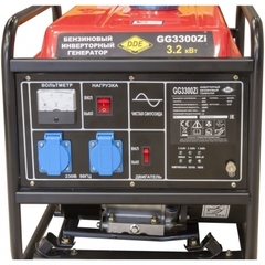 Генератор бензиновый инверторного типа DDE GG3300Zi (1ф 3,2 кВт, т/бак 9 л, ручн/ст, 35кг) (Арт. GG3300Zi)