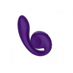 Вибратор  с двойной стимуляцией Snail Vibe Gizi, фиолетовый