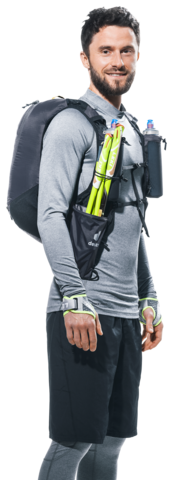 Картинка рюкзак беговой Deuter Ascender 7 Black - 3