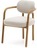 Melqui Бежевый стул из массива дуба с натуральной отделкой La Forma Испания 