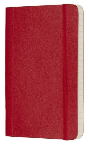 Блокнот Moleskine Classic Soft, цвет красный, в клетку