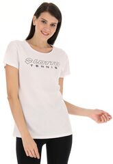 Женская теннисная футболка Lotto Squadra W II Tee - bright white