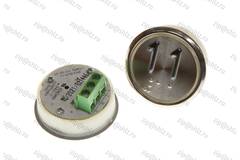 Кнопка (кнопочный модуль) EA2406S-D-R "11 этаж", круглая, динамическая красная подсветка, Брайль